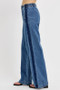 RISEN Full Size Elastic Waist Wide Leg Jeans Plus Size