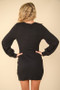 VERY J Ruched Detail Bodycon Mini Dress