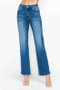 bytos Full Size Cat's Whiskers High Rise Straight Jeans