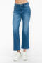 bytos Full Size Cat's Whiskers Mid Rise Ankle Jeans