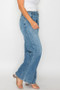 bytos Full Size High Rise Wide Leg Jeans with Pockets