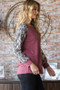 Heimish Full Size Snakeskin Print Raglan Sleeve Half Button Top