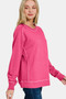 Zenana Full Size Pigment Dyed French Terry Sweatshirt