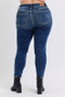 Judy Blue Full Size Run Mid-Rise Waist Skinny Jeans with Thermal Lining