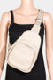 Fame Textured PU Leather Sling Bag