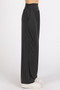Mittoshop Stretch Banded Waist Wide Leg Pants with Pockets
