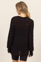 HYFVE Distressed Long Sleeve Knit Top