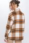 Love Tree Plaid Button Up Shacket