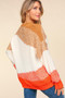 Haptics Color Block Long Sleeve Sweater