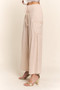 J.NNA Smocked Waist Boho Wide Leg Pants with Pockets