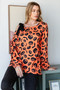 Heimish Pumpkin Print One Shoulder T-Shirt