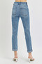 Risen Full Size High Rise Cropped Roll Up Jeans