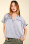 VERY J Nochted Short Sleeve Washed T-Shirt