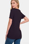 Zenana V-Neck Short Sleeve T-Shirt