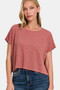 Zenana Round Neck Short Sleeve T-Shirt