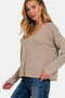 Zenana Dropped Shoulder Long Sleeve T-Shirt