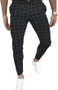 Men's Winter Check Casual Pencil Pants