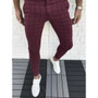 Men's Winter Check Casual Pencil Pants