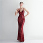 Long Sequins Plus Size Costume Formal Party Evening Dress