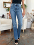 Judy Blue Full Size Mid-Rise Waist Straight Jeans