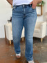 Judy Blue Full Size Mid-Rise Waist Straight Jeans