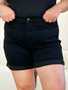 Judy Blue Full Size High Waist Tummy Control Cuffed Denim Shorts