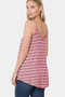 Zenana Striped Curved Hem Cami