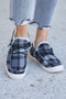 Forever Link Plaid Plush Flat Sneakers