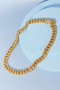 Brass Curb Chain Necklace