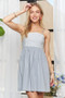 ADORA Sleeveless Mix Babydoll Dress