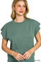 Viscose Round-neck Short Sleeve Sweater