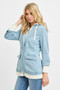 RISEN One Button Blazer with Hoodie Jacket