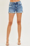 RISEN Mid Rise Cuffed Shorts