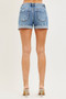 RISEN Mid Rise Cuffed Shorts