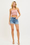 RISEN Mid Rise Cuffed Shorts