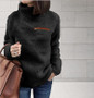 Women Zip Turtleneck Thermal Sweater