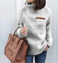 Women Zip Turtleneck Thermal Sweater