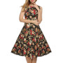 summer Women retro sleeveless print dress