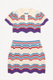 Zig Zag Crochet Two Piece Set​​
