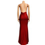 Women Sexy Sleeveless V-Neck Bodycon Long Fishtail Evening Dress