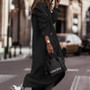 Fall/Winter Chic Style Casual Turndown Collar Maxi Trench Coat