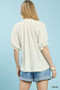 Umgee Cotton Gauze Ruffle Top