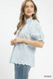 Umgee Textured Pintuck Blouse
