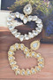 Heart Shape Stone Earrings