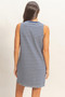 Striped Sleeveless Mini Dress​​