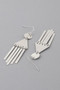 Geometric Bar Drop Earrings