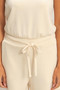 Drawstring Waist Sleeveless Romper​