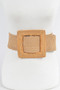 Oversized Bamboo Buckle Waist Elastic Belt​