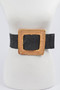 Oversized Bamboo Buckle Waist Elastic Belt​