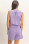 Drawstring Waist Sleeveless Romper​​​